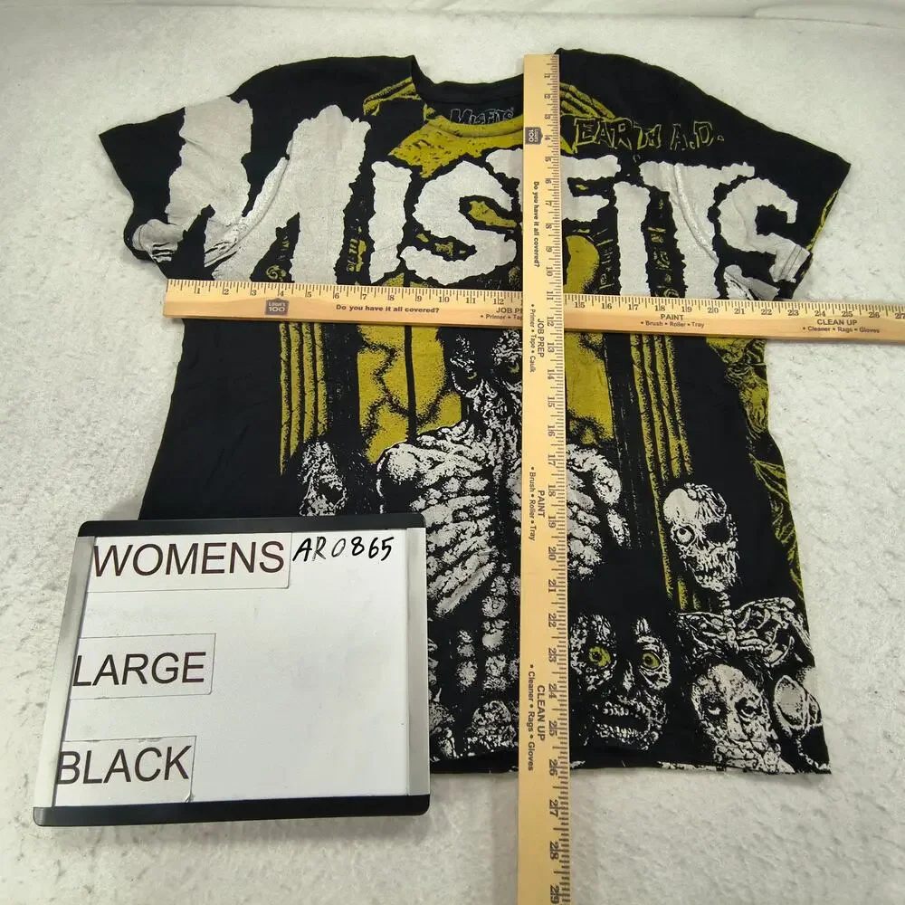 Misfits Band Graphic Short Sleeve Crew Neck Shirt Womens Size Large L Black - Picture 5 of 9
